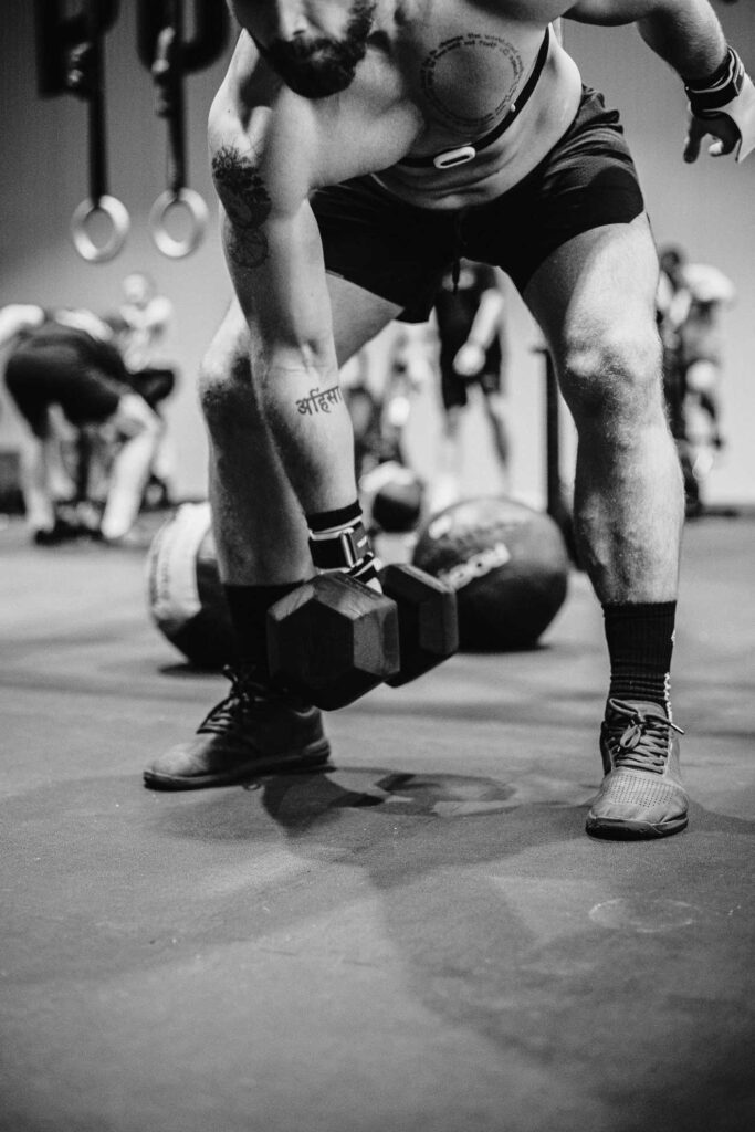 fotos im fitness studio beim workout