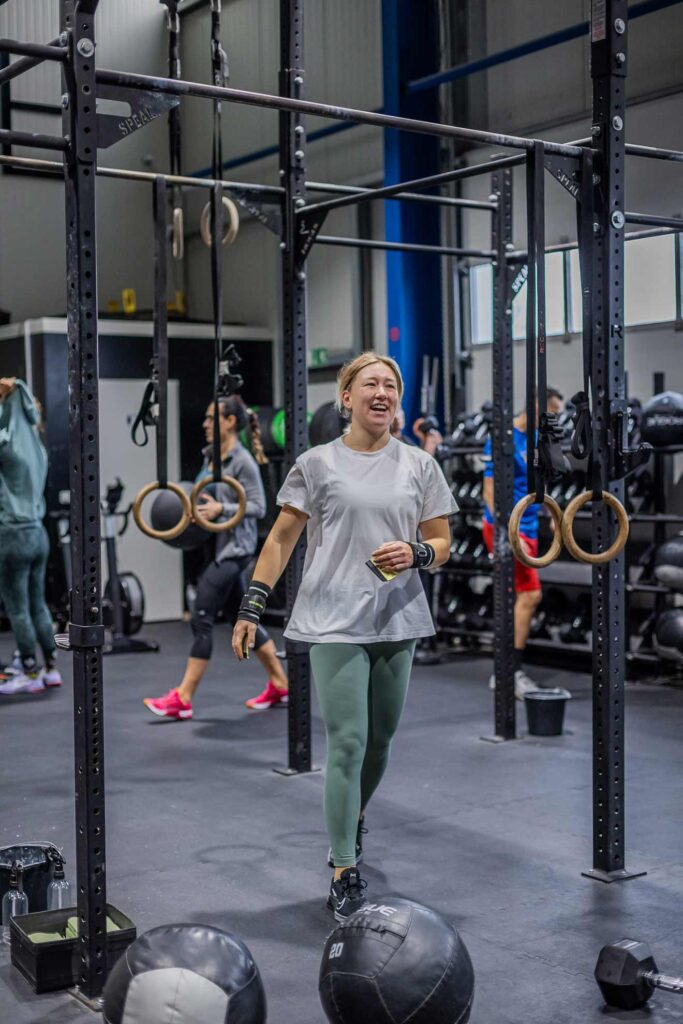 fotos im fitness studio beim workout