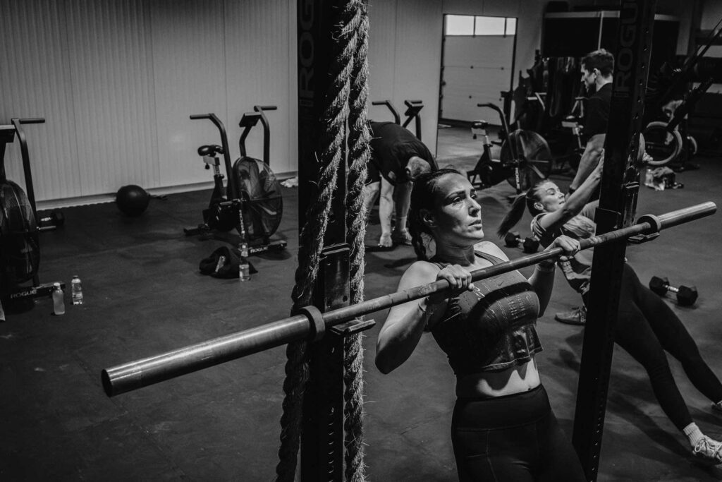 fotos im fitness studio beim workout