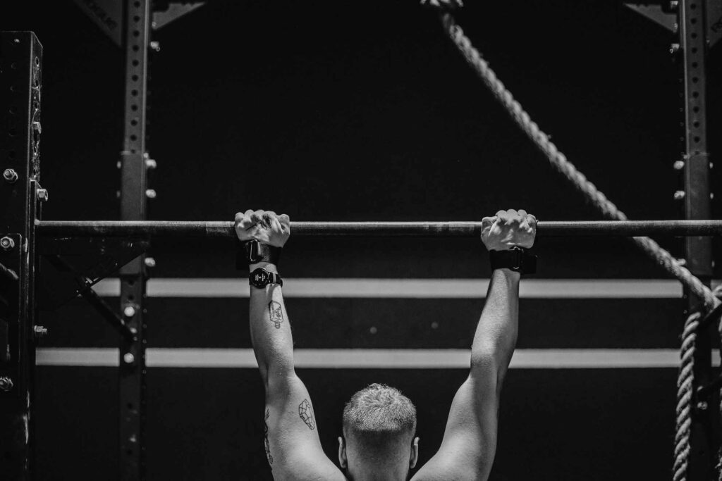 fotos im fitness studio beim workout