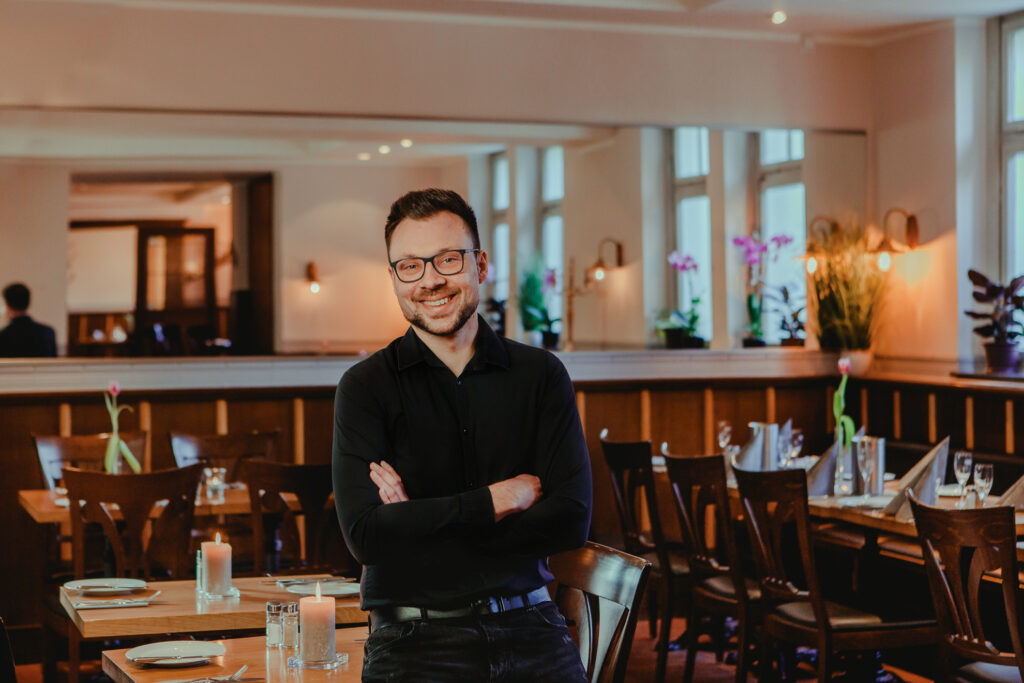 Portraits vom restaurant inhaber 